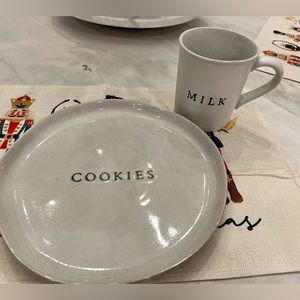 Hearth & Hand Milk & Cookies set